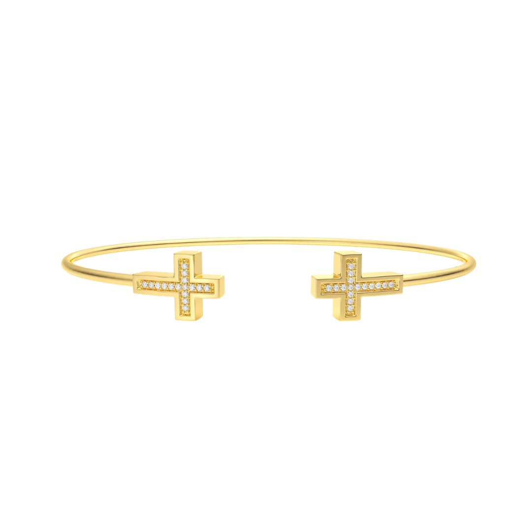 CROSS FLEXI CUFF BRACELET