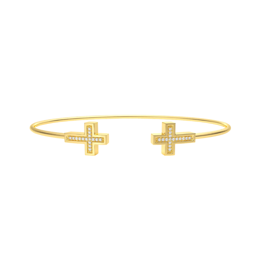 CROSS FLEXI CUFF BRACELET