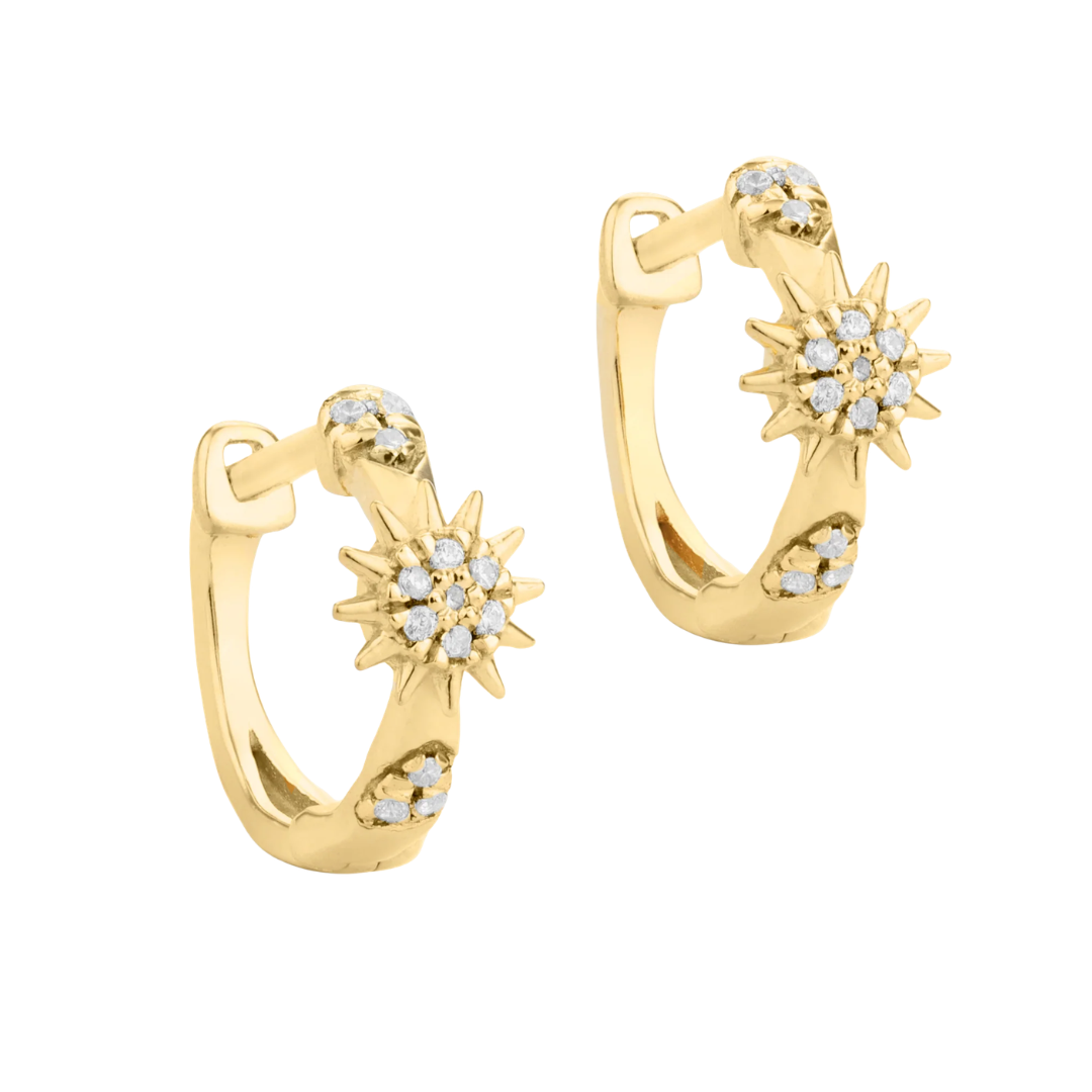 STAR OF SHOW HOOP EARRINGS