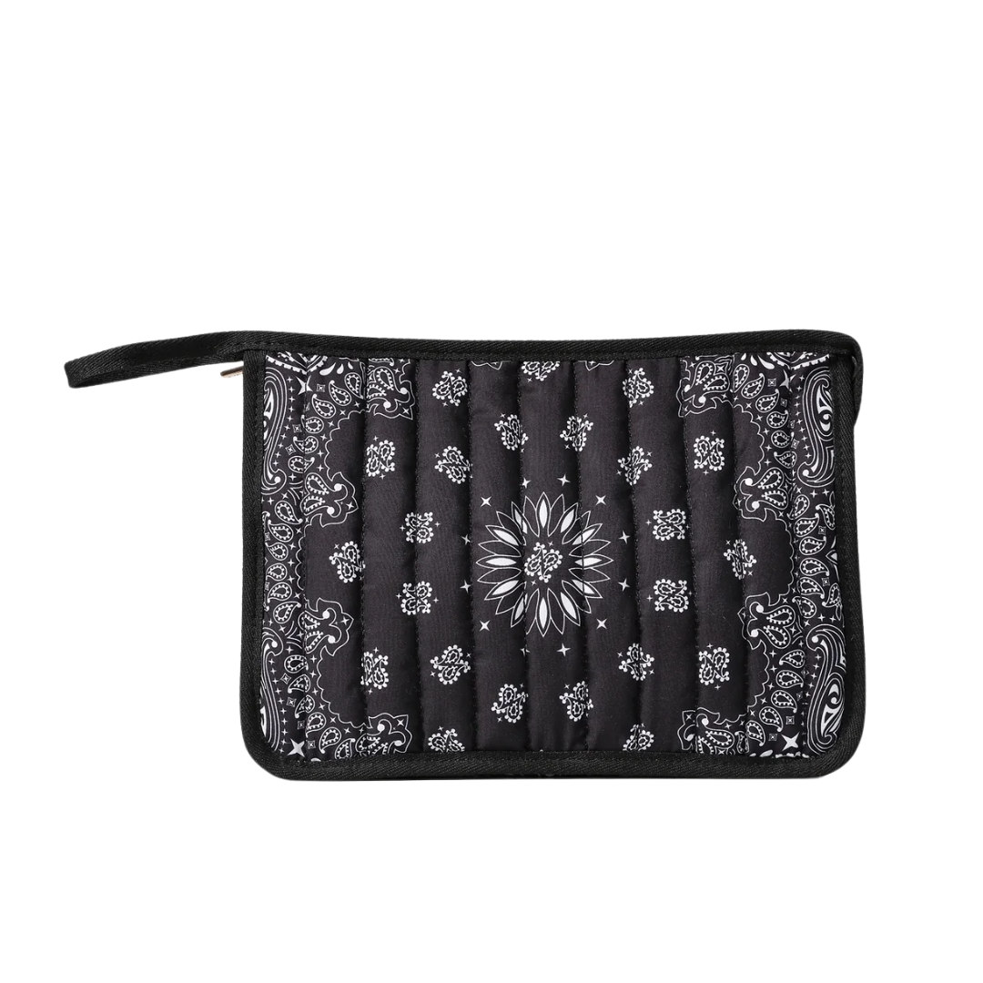 BEAU BANDANA POUCH BLACK
