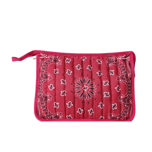 BEAU BANDANA POUCH BURGUNDY