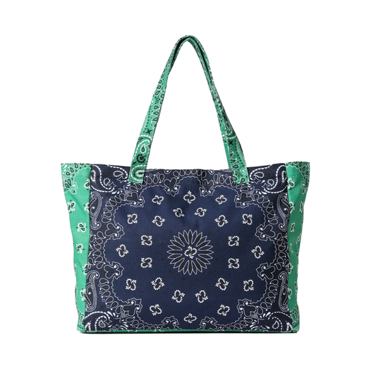 BAILEY BANDANA TOTE NAVY/KELLY