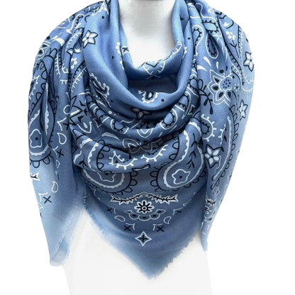 VERA BANDANA SCARF LIGHT BLUE