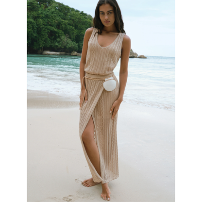 GLIMMER MIDI SKIRT
