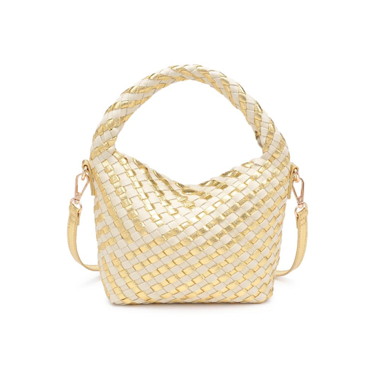 JESSAMINE WOVEN CROSSBODY GOLD