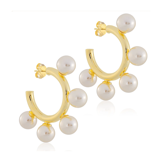 GIO HOOPS PEARLS