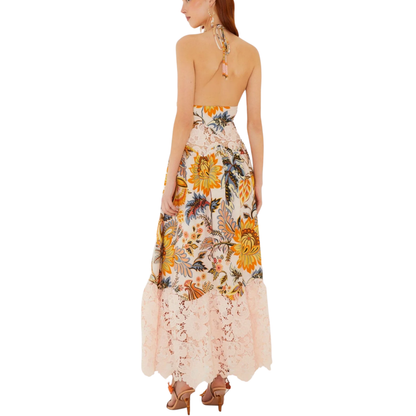 LIGIA LACE MAXI DRESS LIGHT PINK