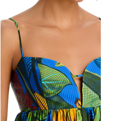 BLUE BANANA GRAPES SLEEVELESS MINI DRESS