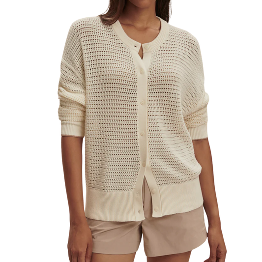 PEMBROKE KNIT CARDIGAN EGRET