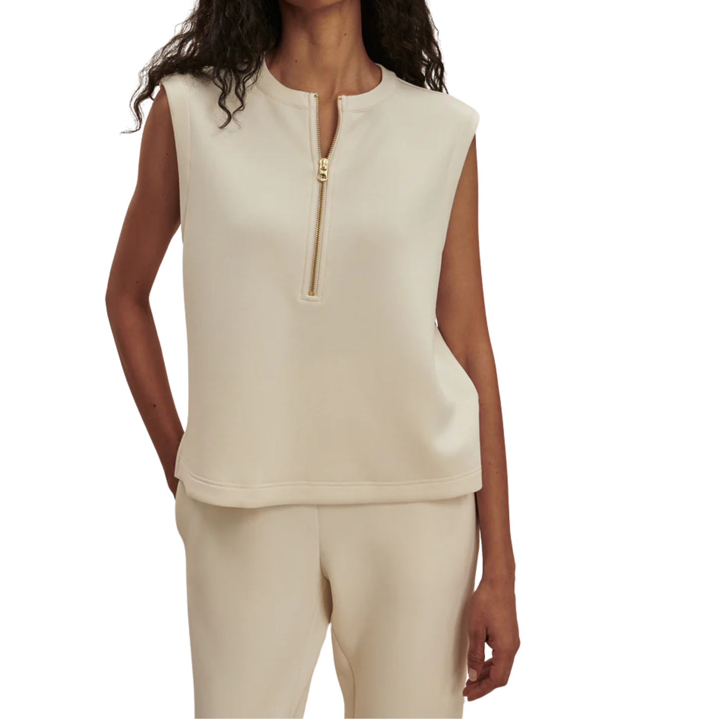 SIMMONS HALF ZIP TANK TOP PRISTINE