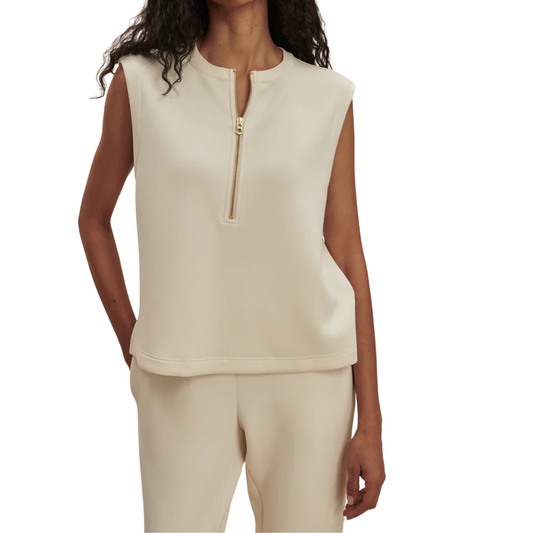 SIMMONS HALF ZIP TANK TOP PRISTINE