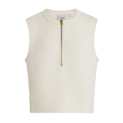 SIMMONS HALF ZIP TANK TOP PRISTINE
