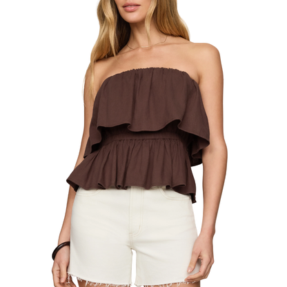 MABEL TOP CHOCOLATE CHERRY