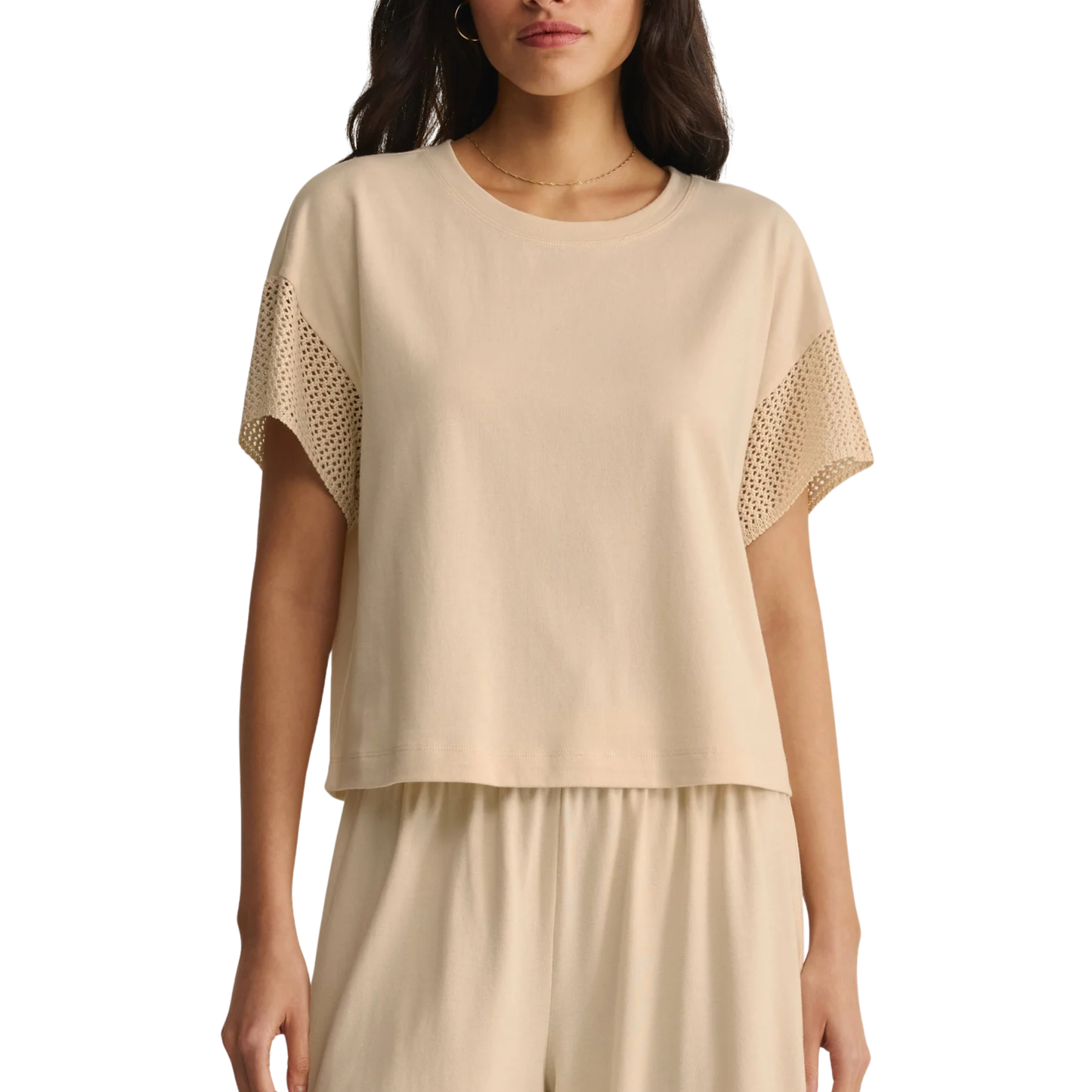 BANYAN CROCHET TOP ISLAND COCONUT