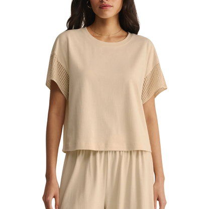 BANYAN CROCHET TOP ISLAND COCONUT