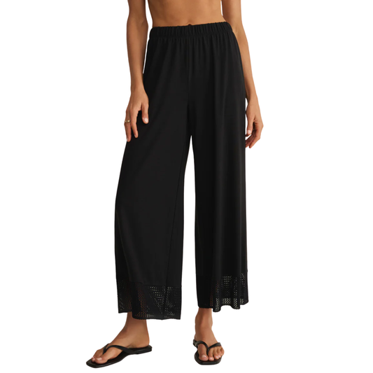 BANYAN CROCHET PANT BLACK