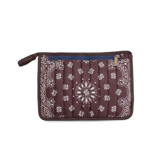 BEAU BANDANA POUCH BROWN