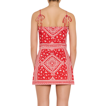 AVANI SKORT ROMPER RED