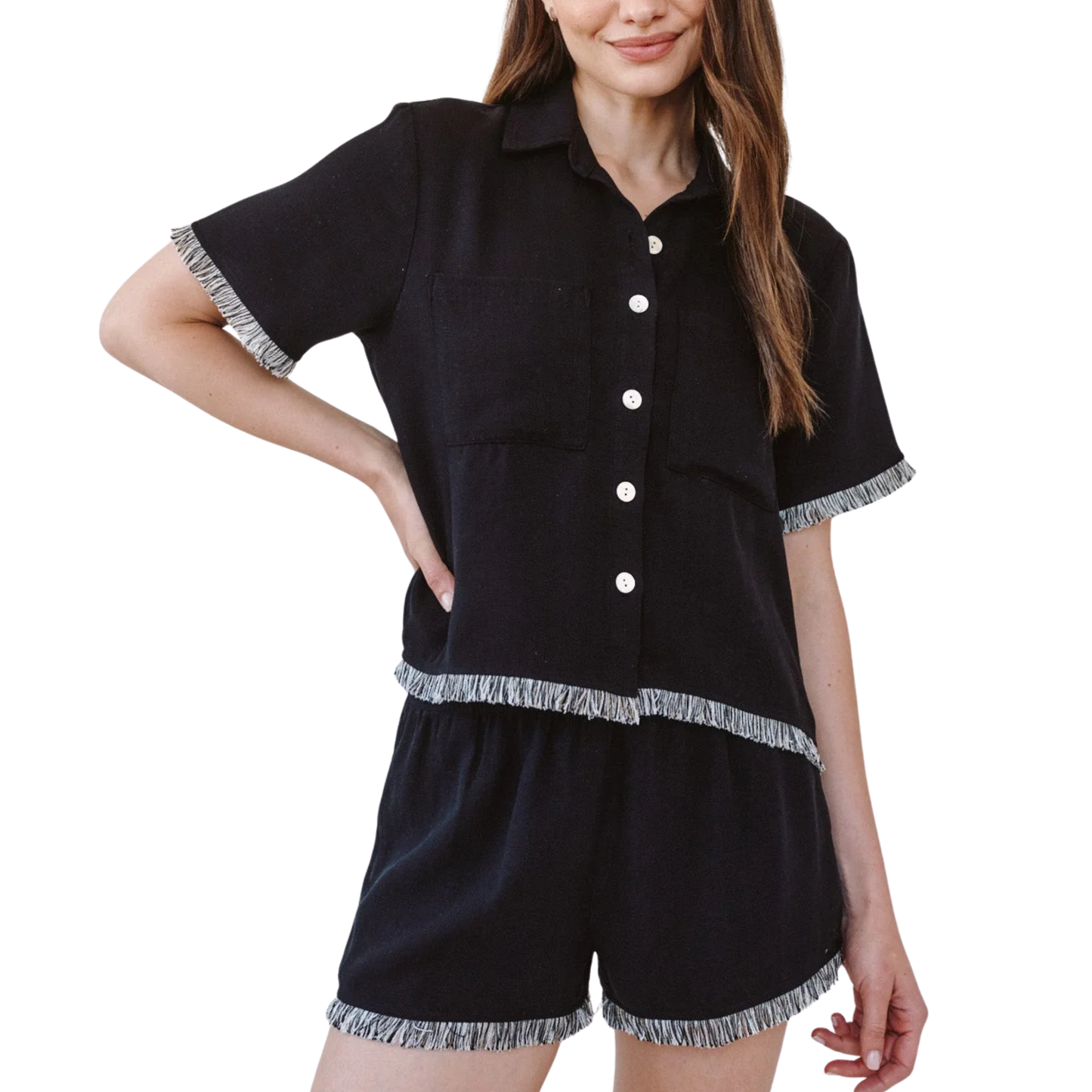 BLACK FRAY TRIM SHIRT