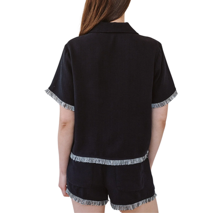BLACK FRAY TRIM SHIRT
