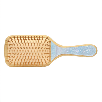 BAMBOO PADDLE BRUSH BLUE SUGAR