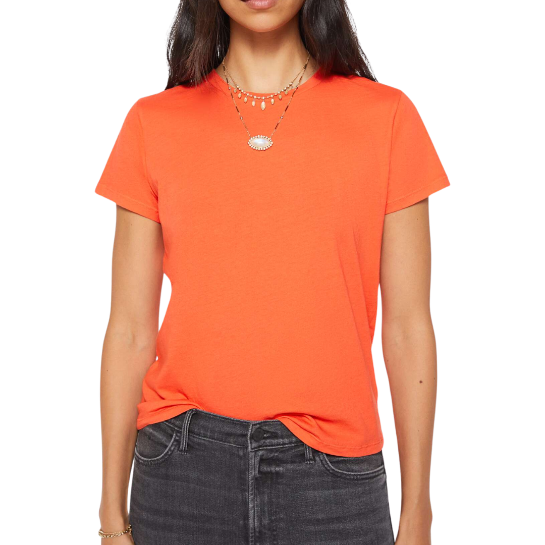 LIL GOODIE GOODIE TEE MANDARIN RED