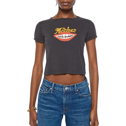 THE ITTY BITTY RINGER TEE MOUTH