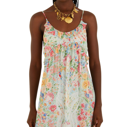 RENDEIRA MAXI RUFFLE DRESS