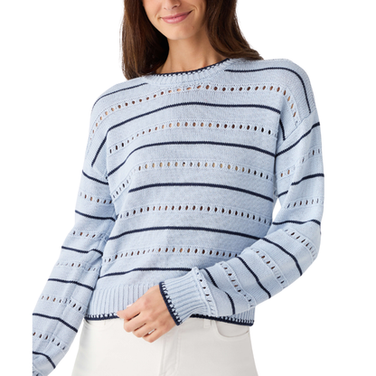 DARBY STRIPE SWEATER SKYLINE