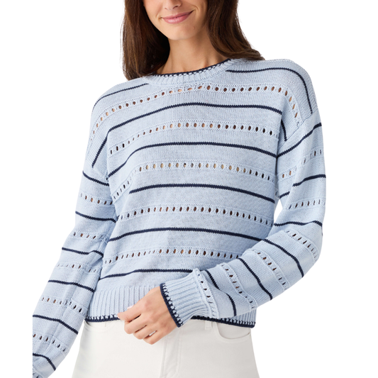 DARBY STRIPE SWEATER SKYLINE