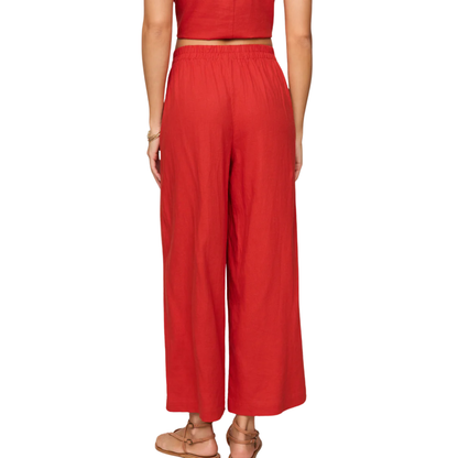SCOUT LINEN PANT CHILI PEPPER