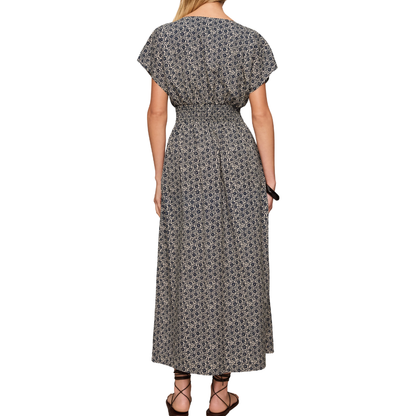 SANNA IRIS FLORAL MIDI DRESS ECLIPSE