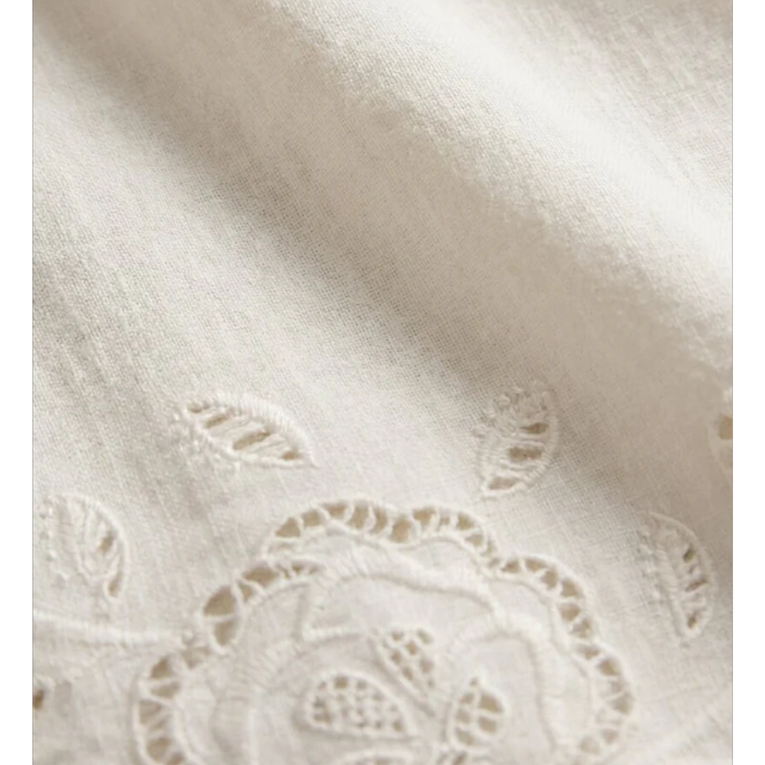 DAYA EMBROIDERED SKIRT WHITE