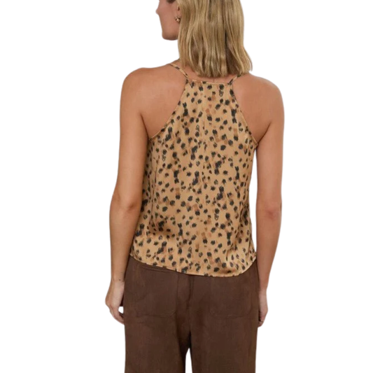 LEOPARD PRINT LACE CAMI
