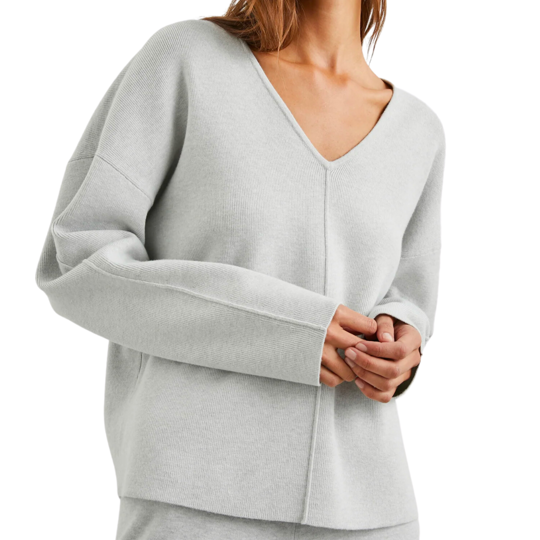 HOLLYN TOP LIGHT HEATHER GREY