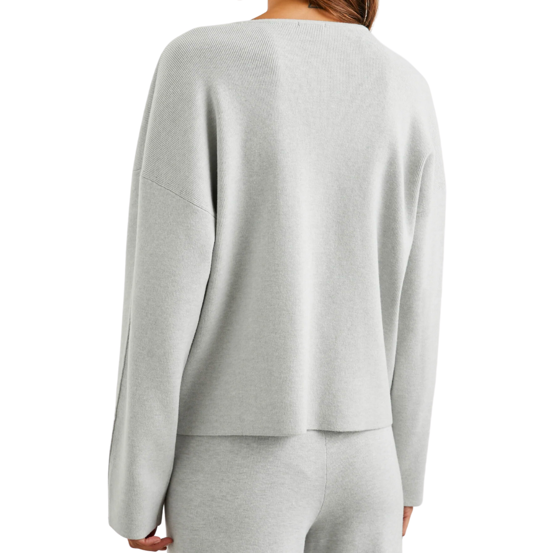 HOLLYN TOP LIGHT HEATHER GREY