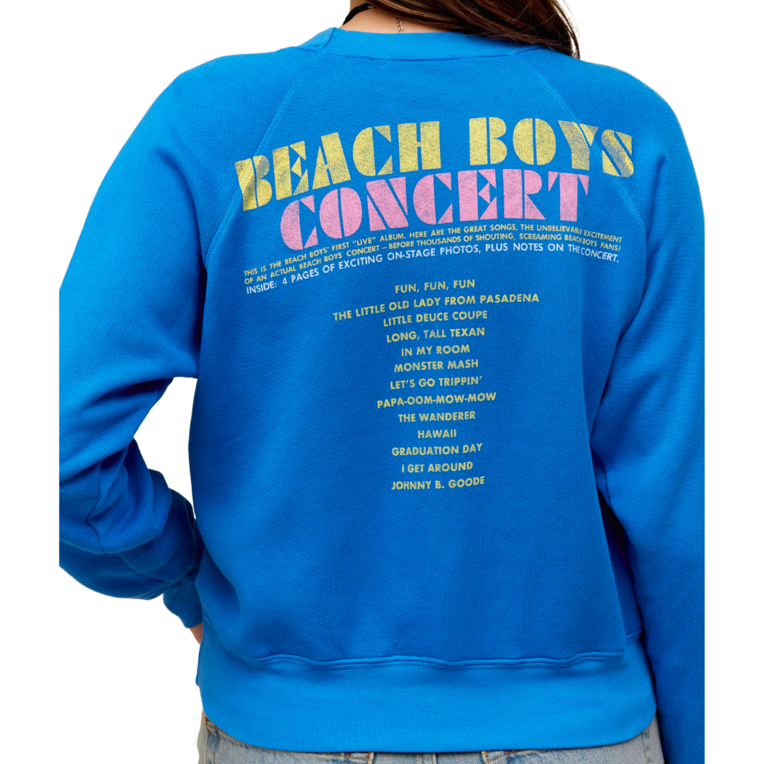 BEACH BOYS CONCERT RAGLAN CREW