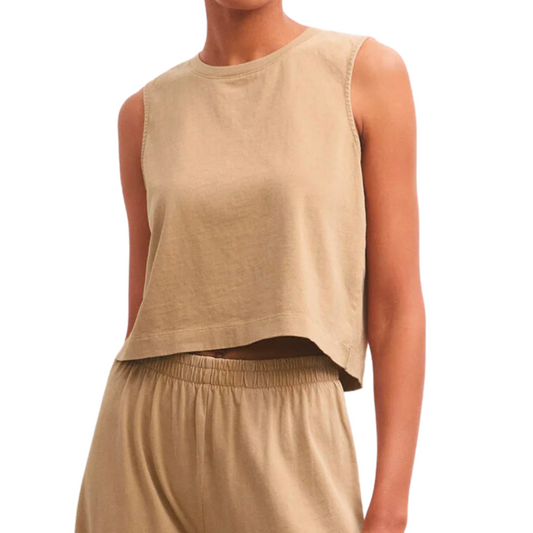 SLOANE JERSEY TANK RATTAN