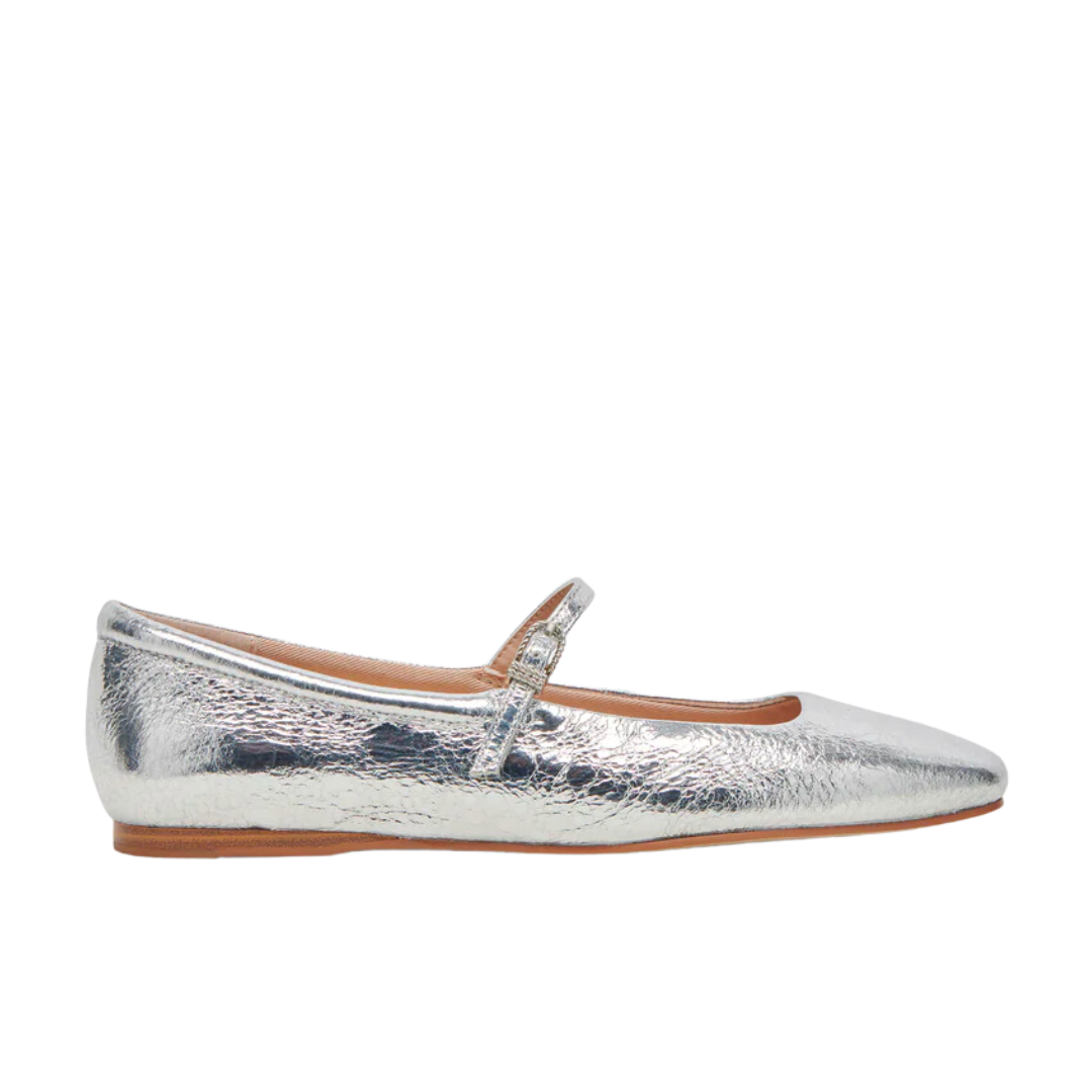 REYES BALLET FLAT SILVER