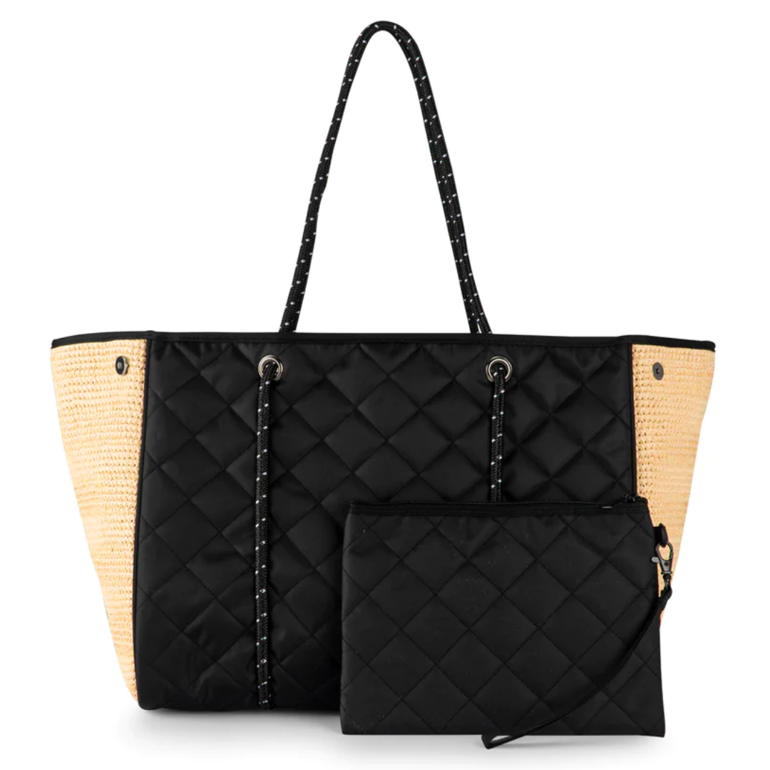 GREYSON RAFFIA TOTE