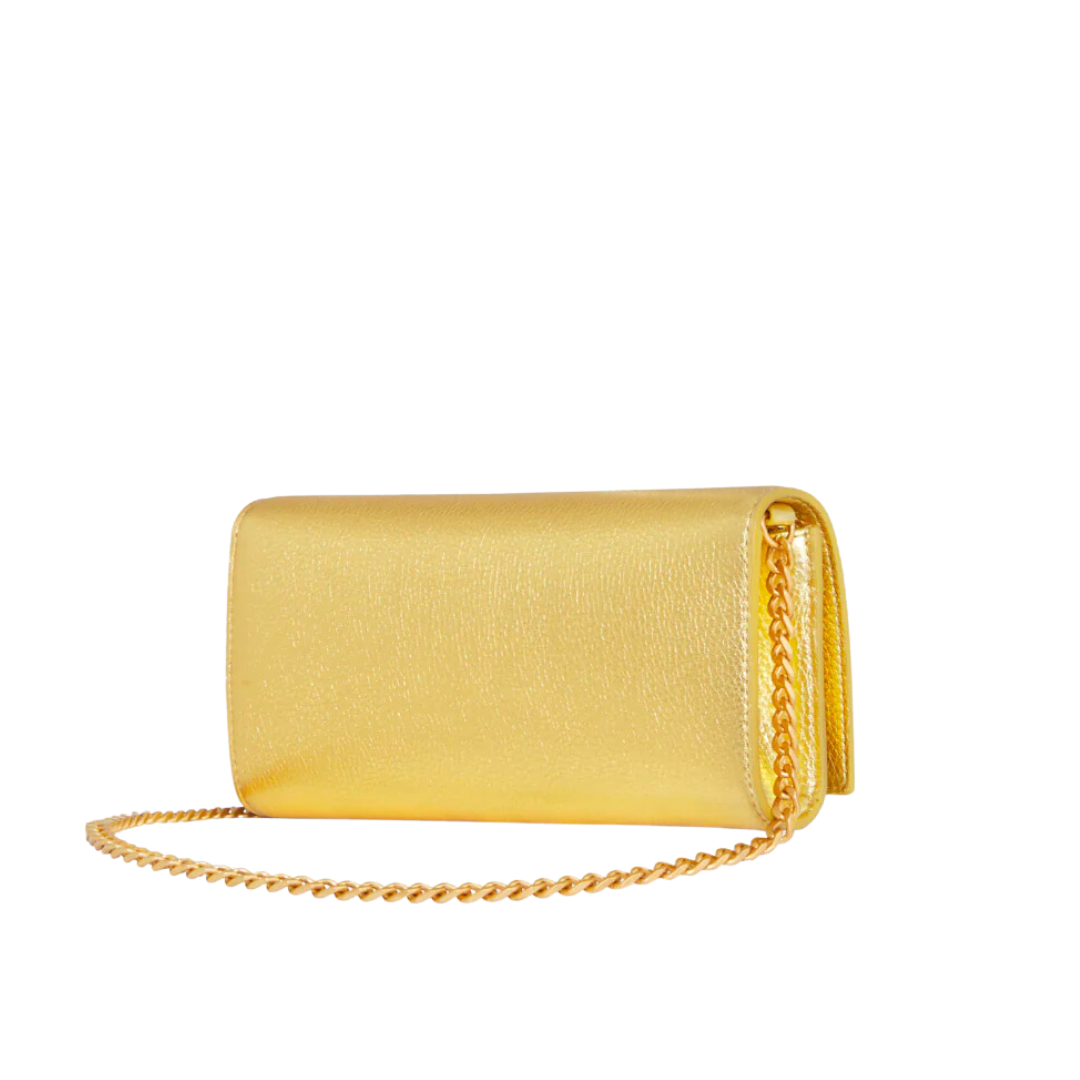 G WALLET CROSSBODY GOLD