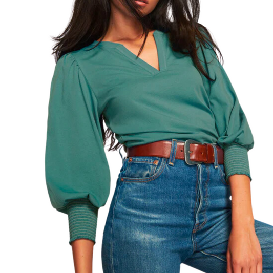 FLORA PEASANT TEE JADE STONE