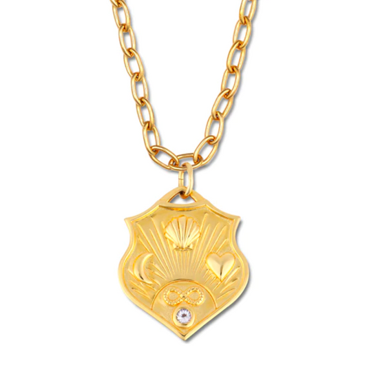 INFINITE LOVE SHIELD NECKLACE