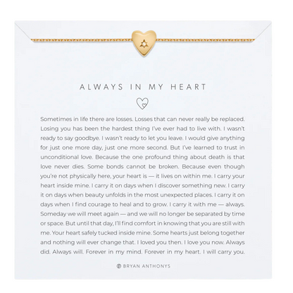 ALWAYS IN MY HEART ICON NECKLACE GOLD