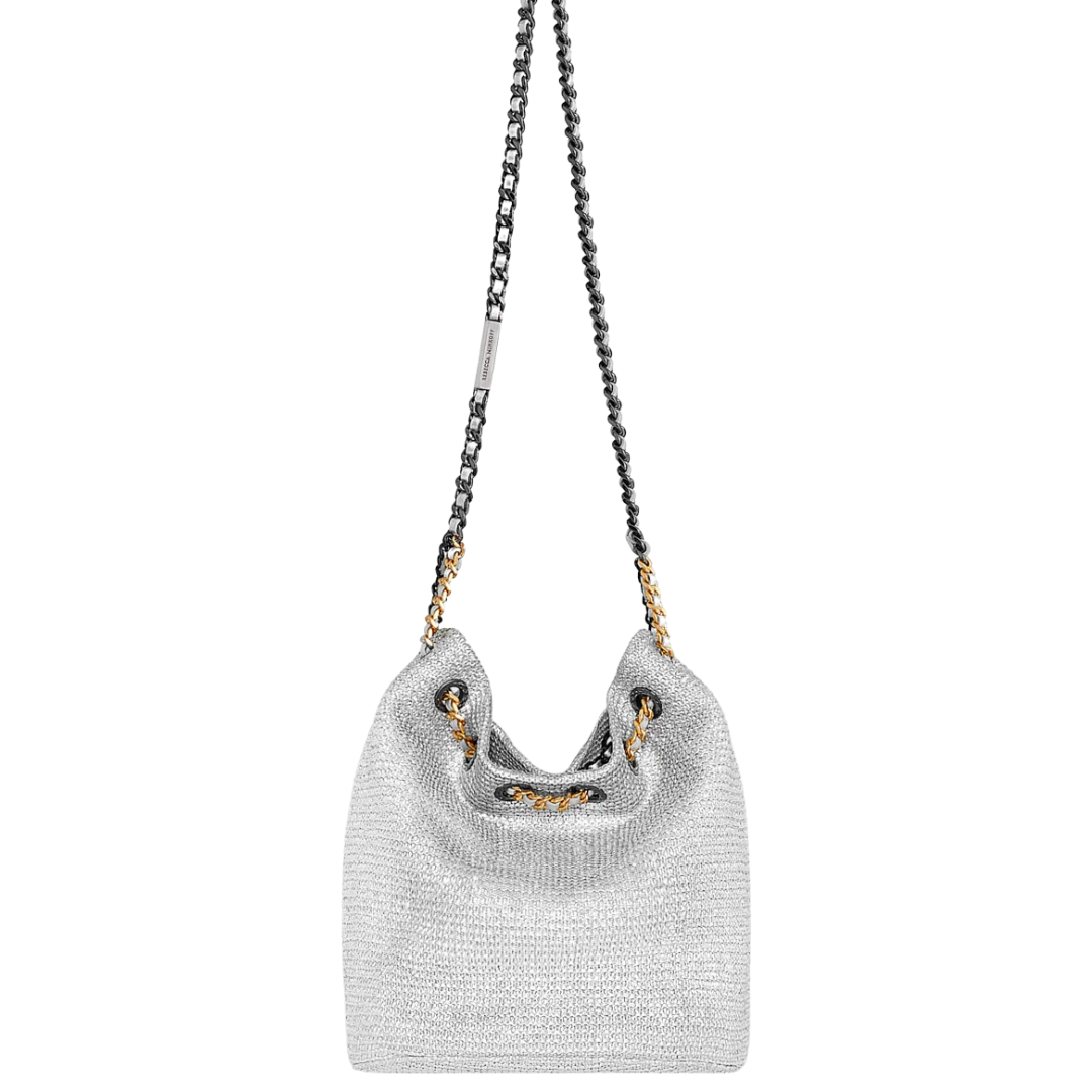 SOFT BUCKET BAG SILVER