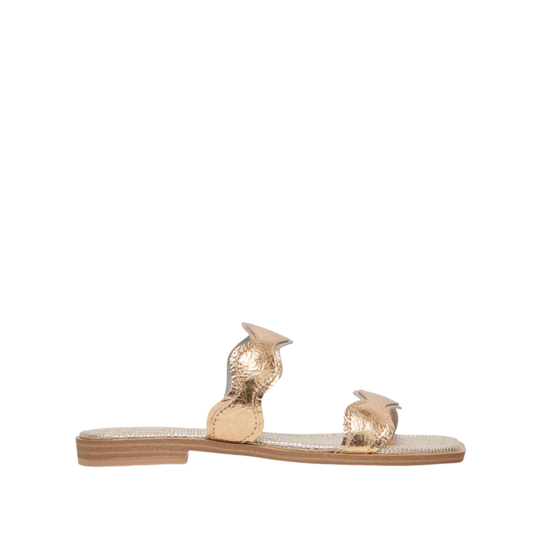 ILVA FLAT SANDAL GOLD