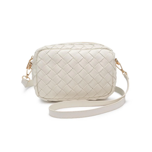 MADDIE WOVEN CROSSBODY OATMILK