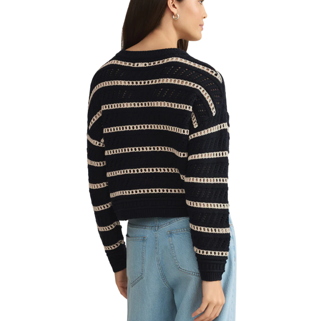 ESTER STRIPE SWEATER ECLIPSE