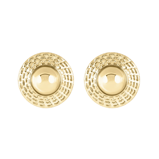 BUTTON EARRING