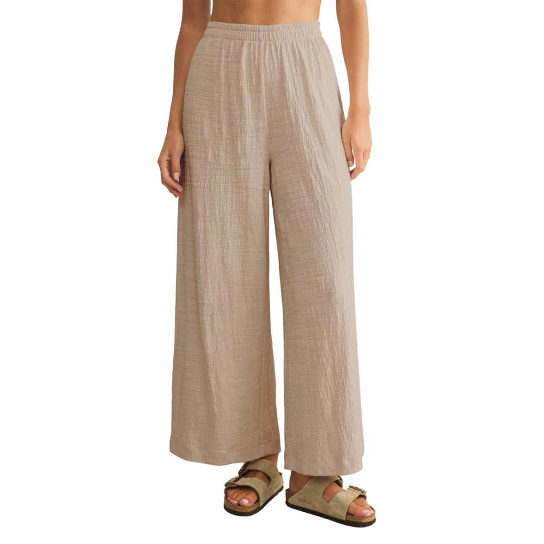 SCOUT TEXTURED SLUB PANT PARCHMENT